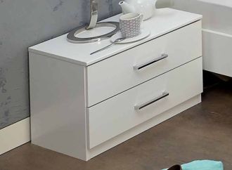 Noční stolek PAMELA 697 alpská bílá Noční stolek PAMELA 697 alpská bílá