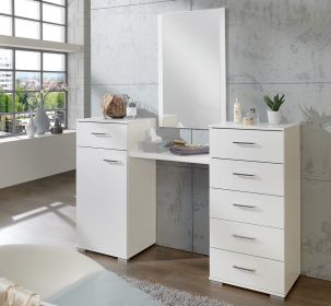 Toaletní stolek se zrcadlem PAMELA 310 alpská bílá