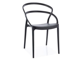 GLIS plastové zahradní křeslo, černá