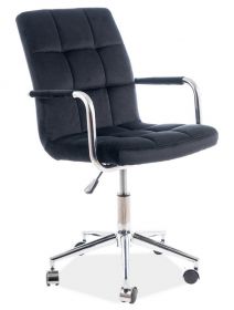 Kancelářská židle ELZA VELVET černá