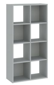 Regál vysoký 8P CARINO šedá