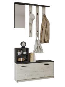 RENO předsíň, craft bílý / grafit