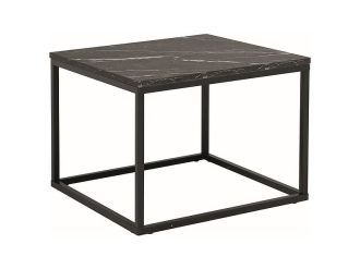 ROSSI B konferenční stolek, černáefekt mramoru