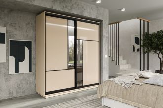 MIRABEL šatní skříň 200, satén MIRABEL šatní skříň 200, satén