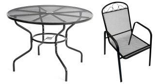 Zahradní set LUTYCH 1+4 černá Zahradní set LUTYCH 1+4 černá