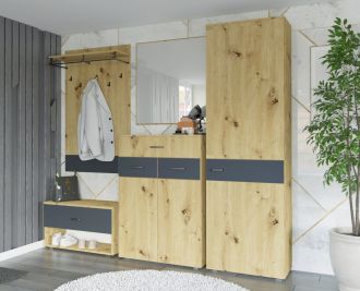 URBAN předsíňová sestava, dub Artisan/antracit