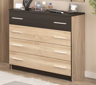 Komoda 4S VERONIKA dub sonoma/wenge Komoda 4S VERONIKA dub sonoma/wenge