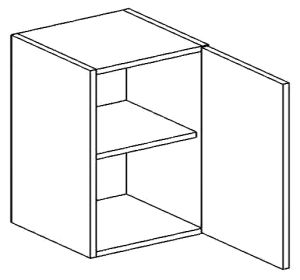 W60P horní skříňka jednodvéřová NORA hruška