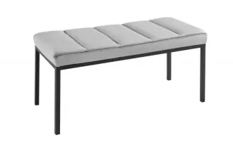 Lavice BOUTIQUE 80 CM světle šedá samet, II. jakost (B)