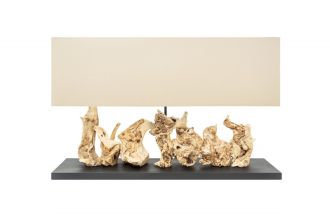 Stolní lampa ARAGON 80 CM masivní dřevo