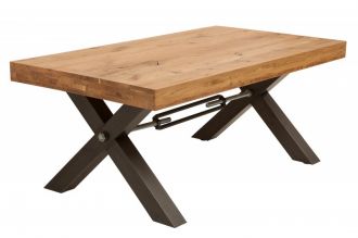 Konferenční stolek THOR NATURE 110 CM masiv divoký dub