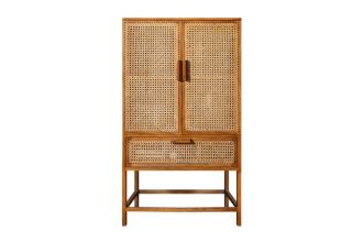 Vysoká komoda BAMBOO 140 CM NATURE masiv mango