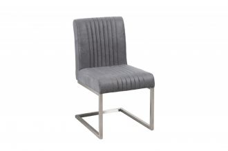 Židle BIG ASTON II vintage šedá mikrovlákno