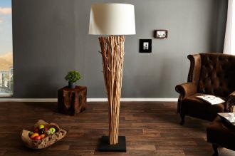 Stojací lampa EUPHORIA 175 CM přírodní naplavené dříví