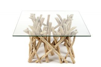 Konferenční stolek DRIFTWOOD SQUARE 80 CM naplavené dříví