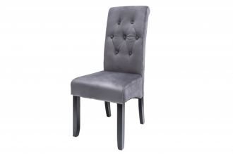 Židle VALENTINO GREY BLACK s krčním válečkem