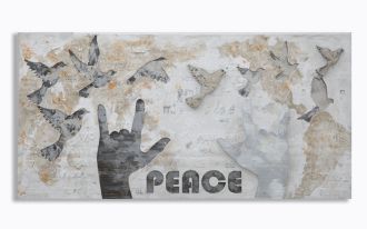 Plátěný obraz PEACE 120 CM