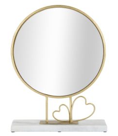 Stolní zrcadlo TWO HEARTS 30 CM