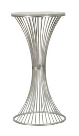 Odkládací stolek FUNNEL 100 CM bílý mramor