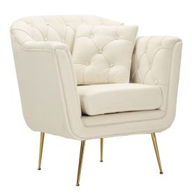 Křeslo BUDAPEST 91 CM krémové Křeslo BUDAPEST 91 CM krémové