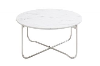 Konferenční stolek NOBLES 62 CM bílý mramor