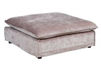 Luxusní TABURET HEAVEN 100 CM taupe samet