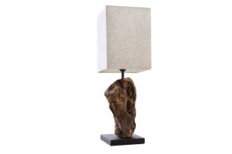 Stolní lampa HYPNOTIC BEIGE naplavené dříví