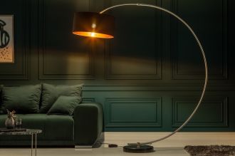 Stojací lampa PYTHON 190 CM černo-zlatá