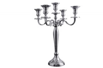 Svícen CANDELABRA SILVER 40 CM