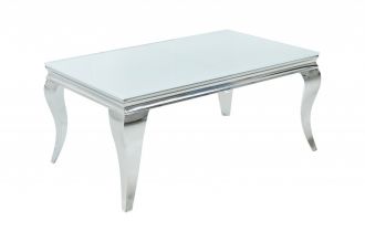 Konferenční stolek MODERN BAROCCO 100 CM bílý