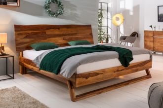 Luxusní postel MAMMUT NATUR 180x200 CM masiv sheesham