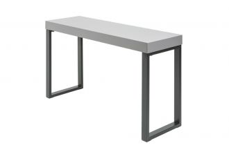 Psací/konzolový stůl DESK 120 CM šedá vysoký lesk