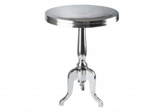 Odkládací stolek JARDIN ROUND 75 CM stříbrný