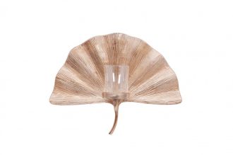 Nástěnný svícen GINKGO LEAF 43 CM zlatý