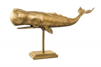 Skulptura WHALE GOLD 70 CM