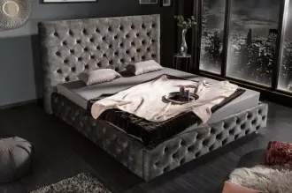 Postel CHESTERFIELD LUX 180x200 CM olivová samet