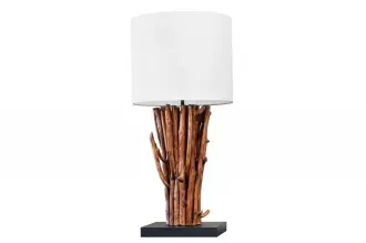 Stolní lampa EUPHORIA I 60 CM masiv longanské dřevo