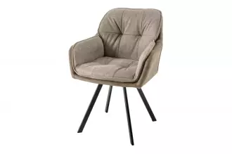 Jídelní židle LOUNGER vintage taupe otočná