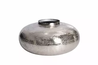 Váza ABSTRACT ORIENT 35 CM stříbrná
