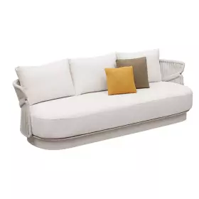 Zahradní třímístná pohovka AiO TAUPE WHITE