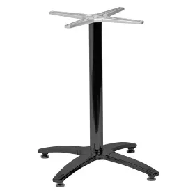 Zahradní stolová podnož ROMA 4 černá pro desky max O80cm nebo 80×80cm