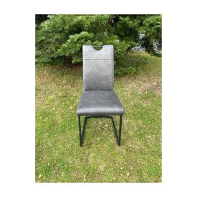 Jídelní židle LEONOR antracitová/černá ekokůže Jídelní židle LEONOR antracitová/černá ekokůže