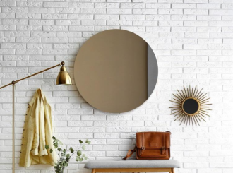 Kulaté zrcadlo PURE RONDE Ø 100 CM o síle 4mm s leštěnou hranou - včetně závěsů Kulaté zrcadlo PURE RONDE Ø 100 CM o síle 4mm s leštěnou hranou - včetně závěsů