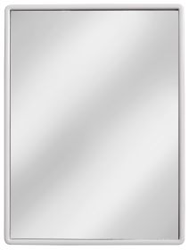 Zrcadlo dekorativní MATĚJ 30x40 CM v bílém plastovém rámu