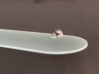 Polička SHELF GLASS 59x12 CM z mléčného skla