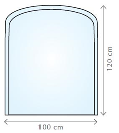 Ochranné sklo pod kamna a ke krbům pod kamna FIREGLASS čiré 100x120 CM