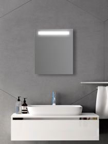 Zrcadlo LUNA 50x60 CM s LED podsvíceným pruhem