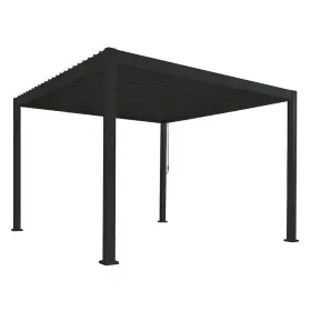 Zahradní stínění REFLECT černé 3x4m - sloupy 11 cm