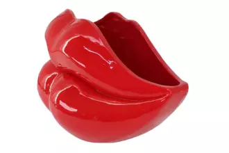 Dekorační váza LIP 60 CM červená Dekorační váza LIP 60 CM červená