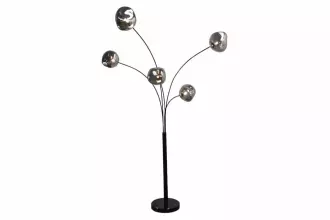 Stojací lampa LIQUID DIAMOND 200 CM kouřově šedá